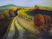La strada di campagna  Olio su tela - 40 x 50